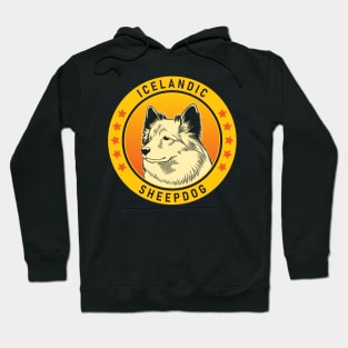 Icelandic Sheepdog Portrait Hoodie